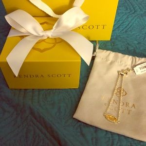 NWT Kendra Scott Elaina Gold Citrine Bracelet